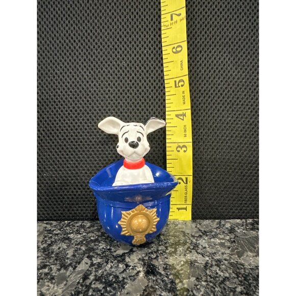 Disney 101 Dalmatians Police Hat Puppy Figurine McDonalds 1996 Vintage Collectib - Picture 8 of 8